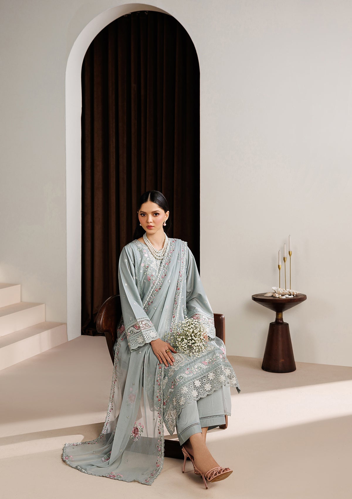 LUXURY Embroidered  LAWN BT006719-PST