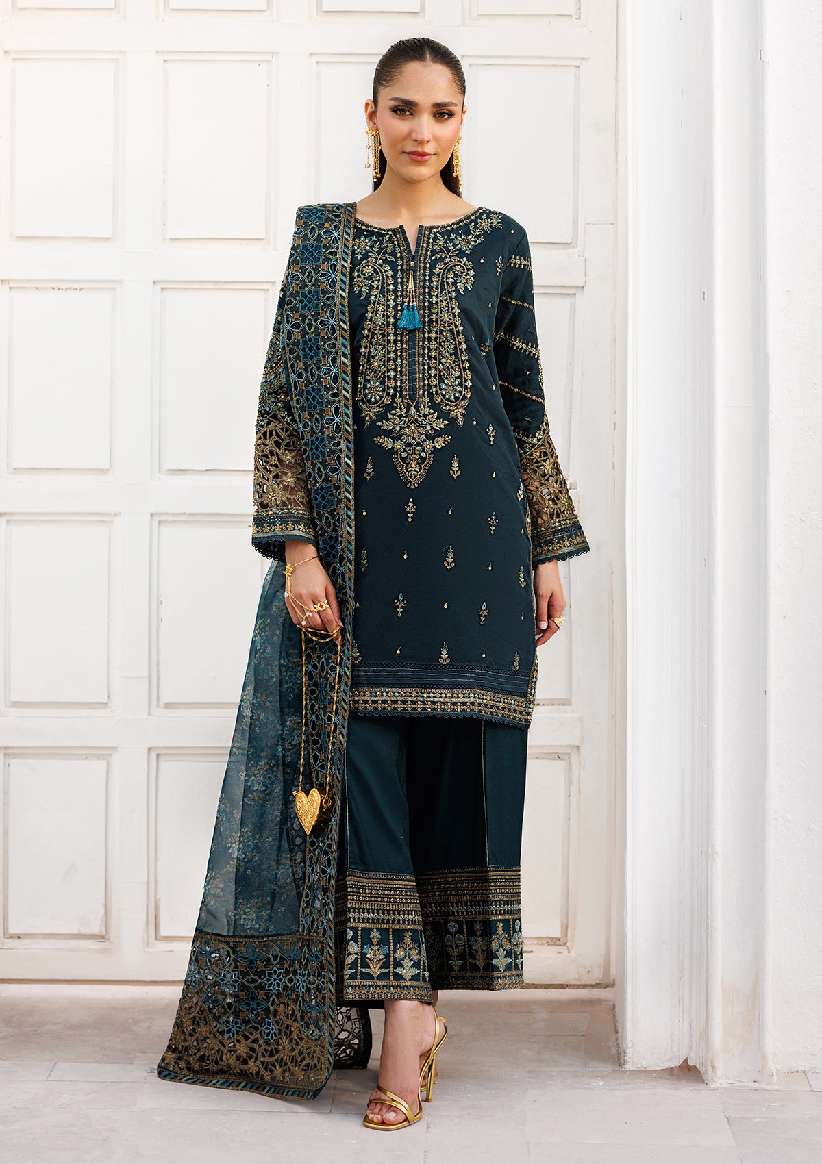 LUXURY Embroidered organza  BT006824-DPG