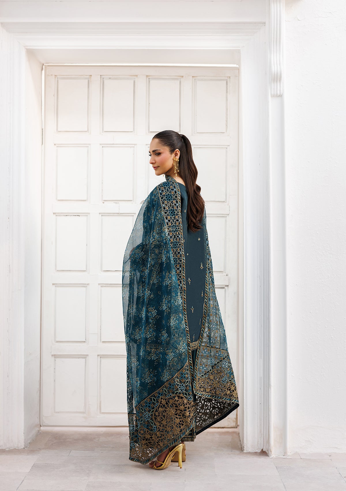 LUXURY Embroidered organza  BT006824-DPG