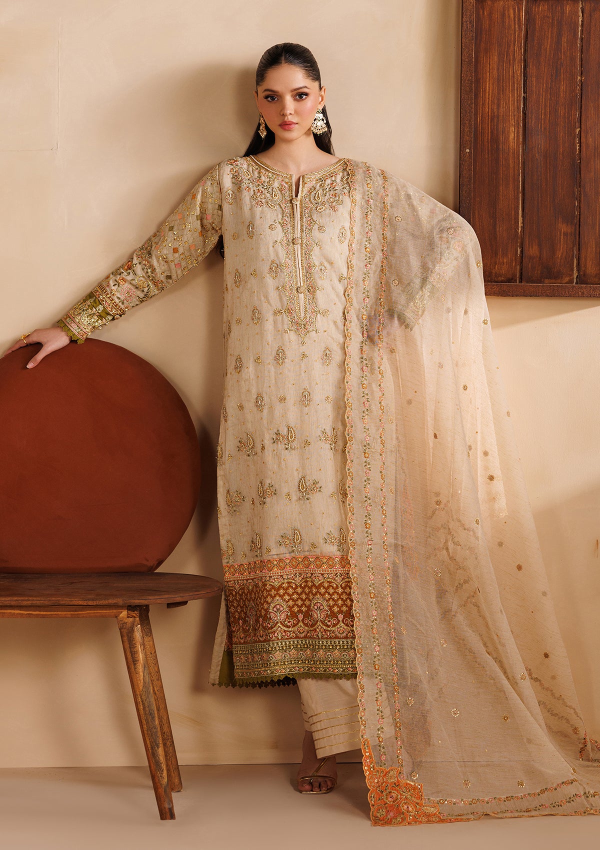 EMBROIDERED KHADDINET BT006754-LBR