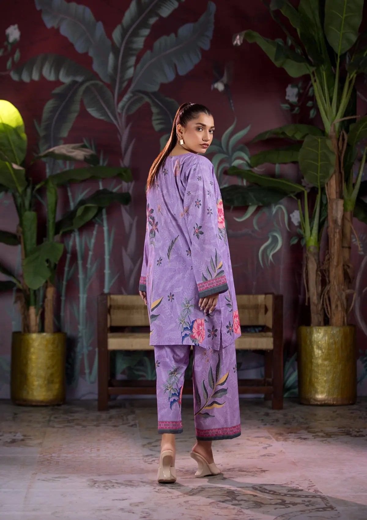 Lawn 2 PCS (BT-04-5042) Suit LILAC Bin Tayyab