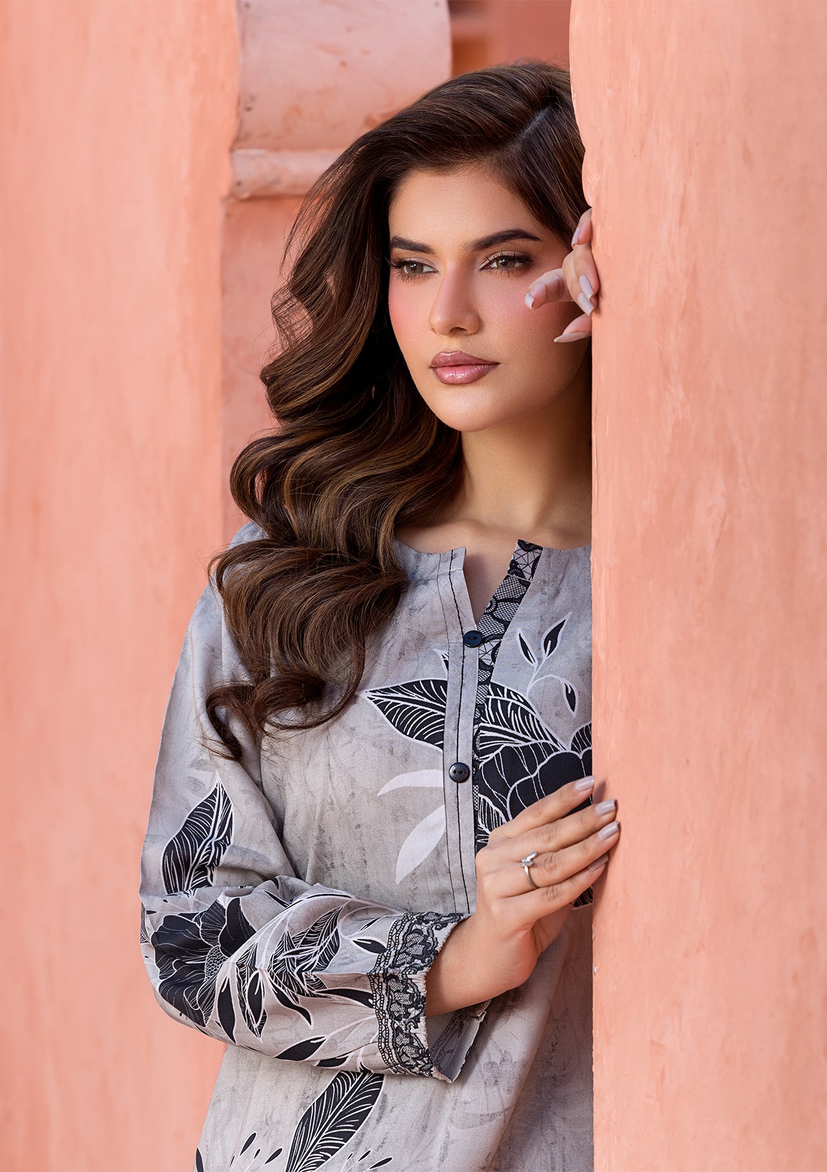 PRINTED LAWN BT006685-GRB