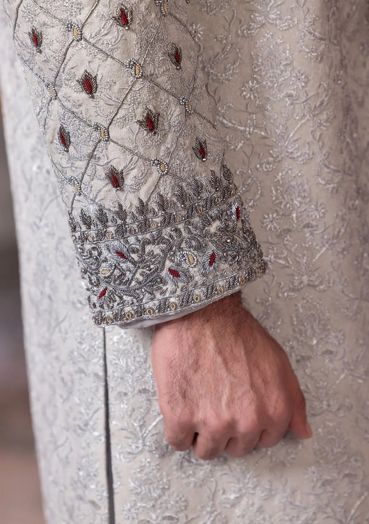 Bin Tayyab Sherwani (TD-1765)  GRAY Bin Tayyab