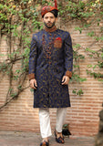 Bin Tayyab Sherwani (TD-1402) Royal Blue