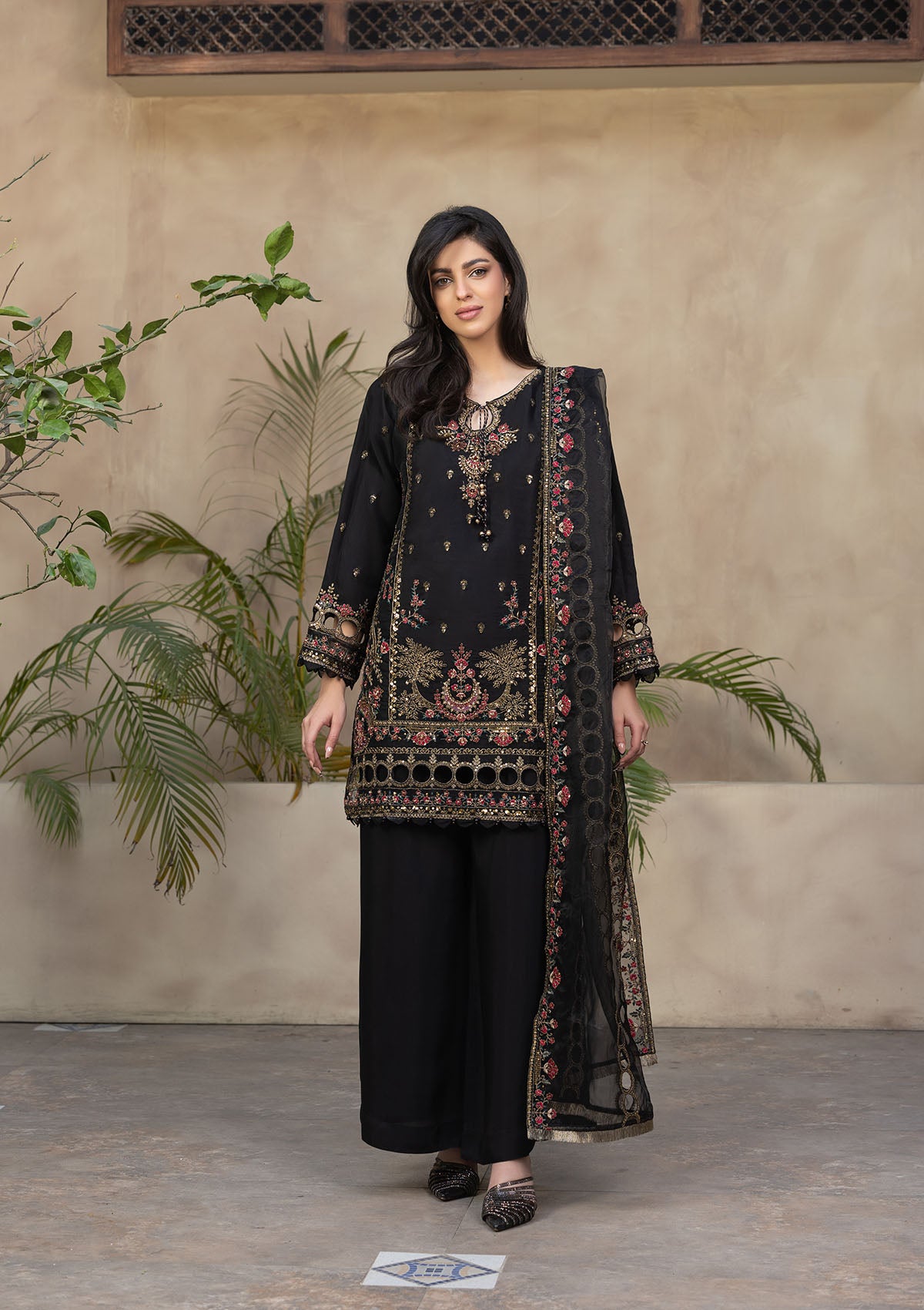 Formal 3 PCs Ready To Wear (BT006048-BLK)