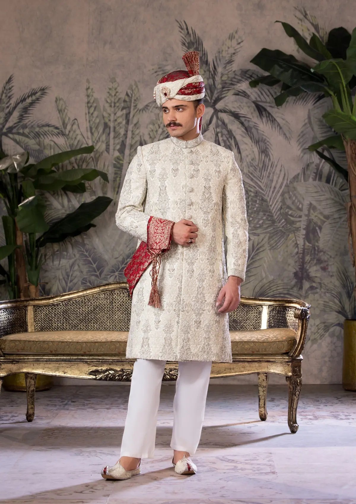 Bin Tayyab Sherwani (TD-1742)  GRAY Bin Tayyab
