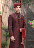 Bin Tayyab Sherwani (TD-1383-2) Black Maroon