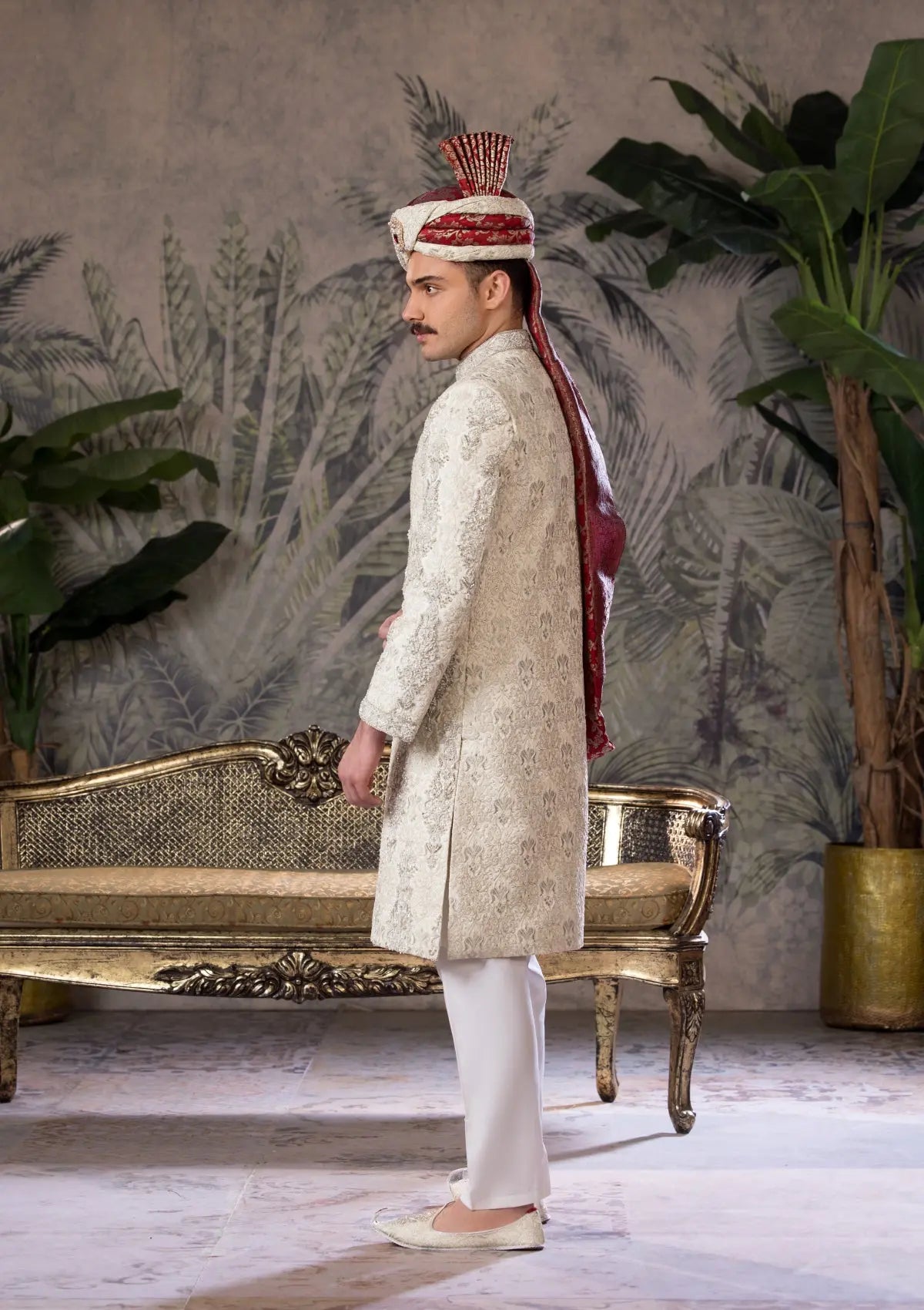 Bin Tayyab Sherwani (TD-1742)  GRAY Bin Tayyab