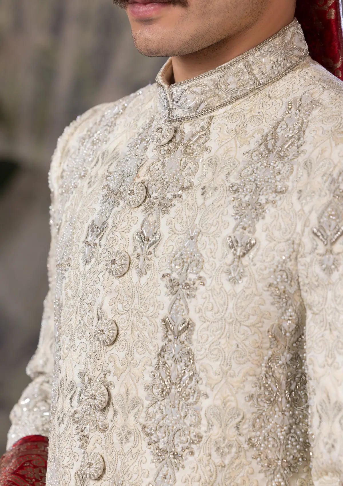 Bin Tayyab Sherwani (TD-1742)  GRAY Bin Tayyab