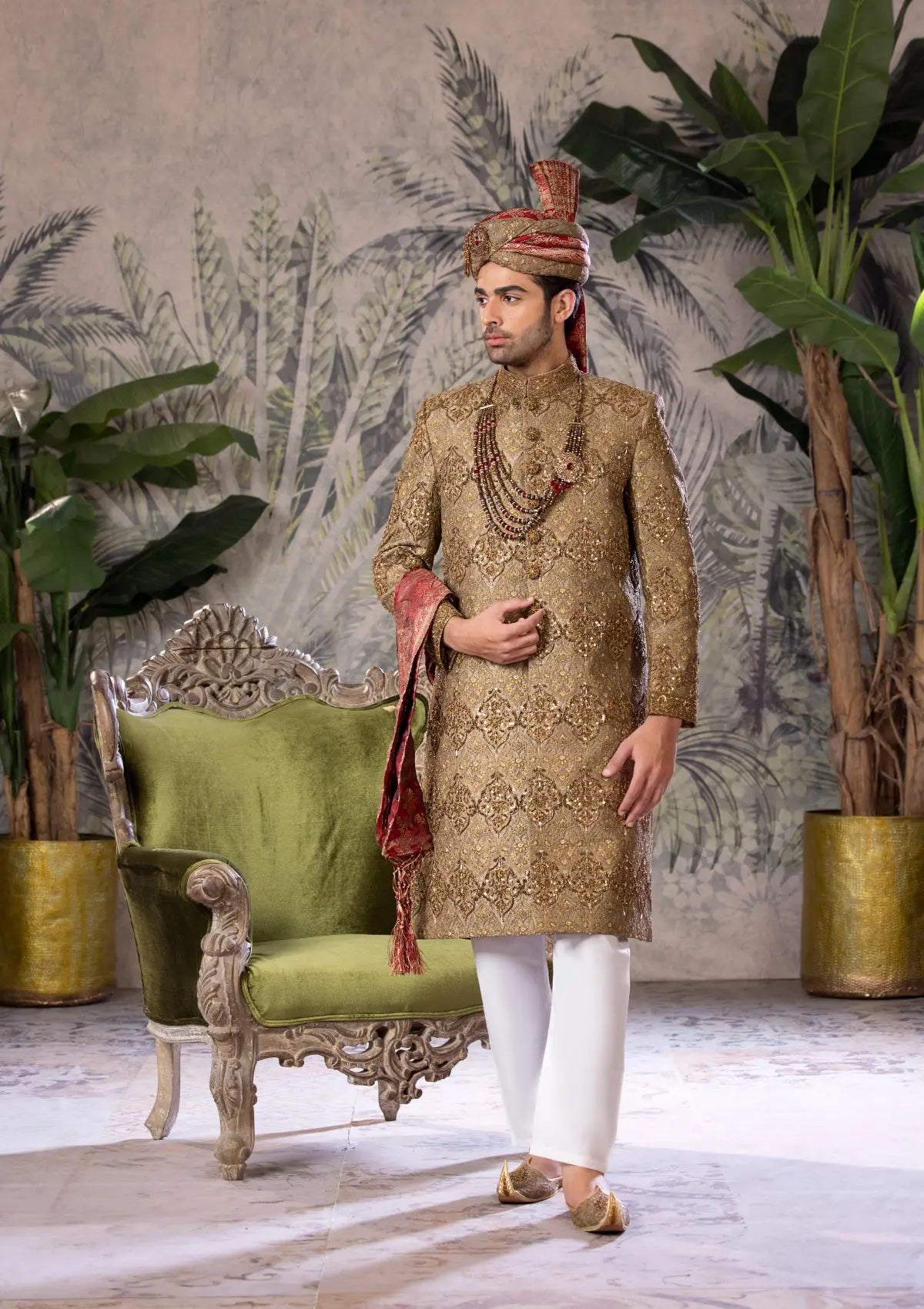 Bin Tayyab Sherwani (TD-1690)  BRWON Bin Tayyab