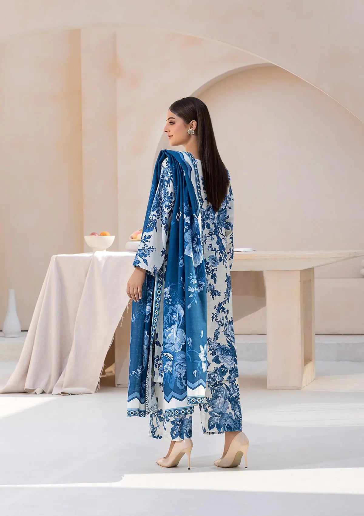 Printed Khaddar BT6553-SKBL Bin Tayyab