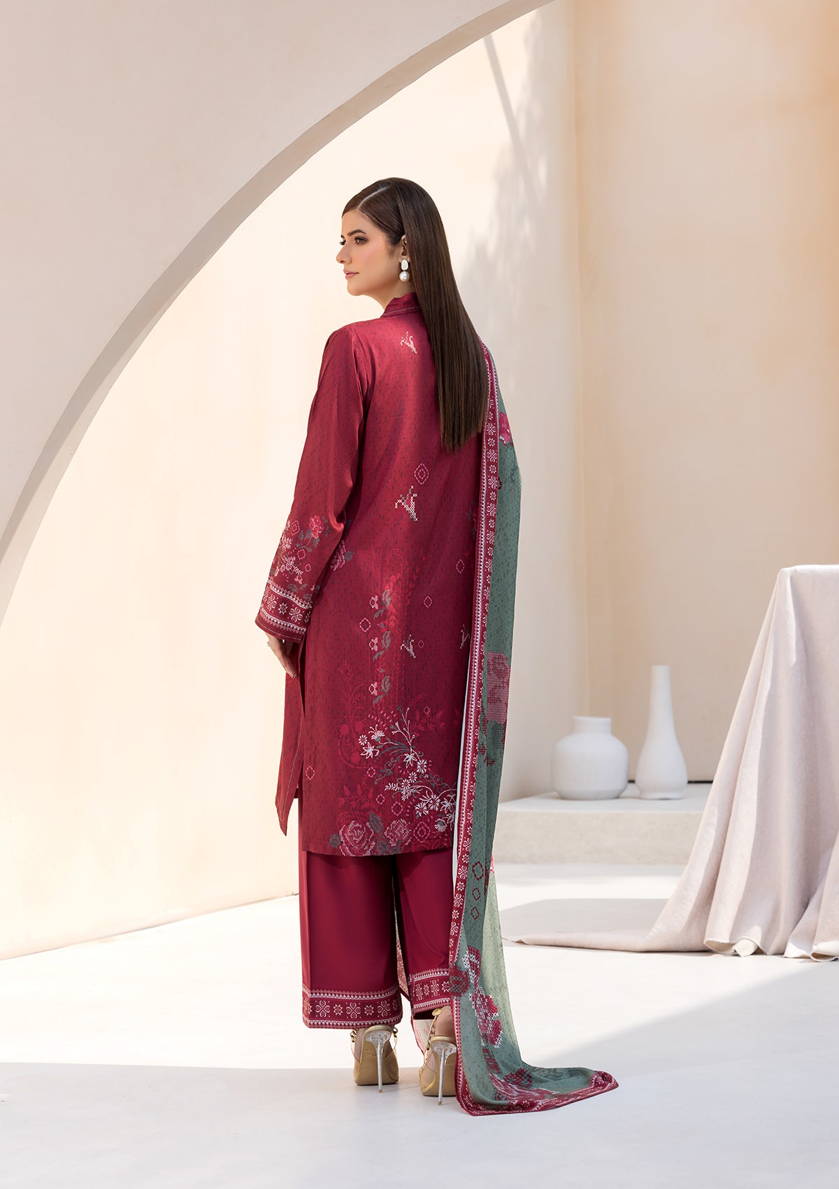 Printed Linen BT6545-MRN