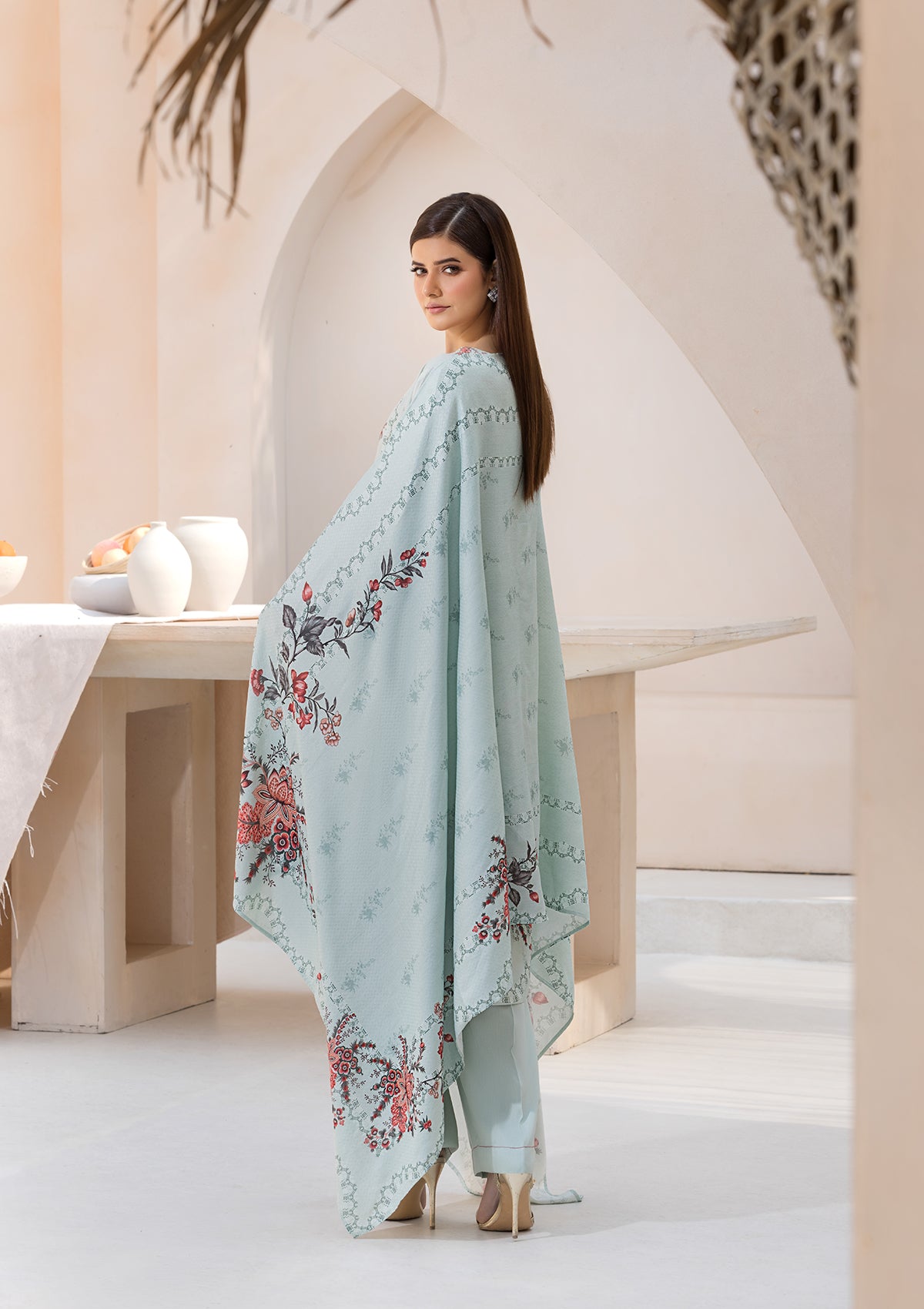 Printed Linen BT6545-SKY