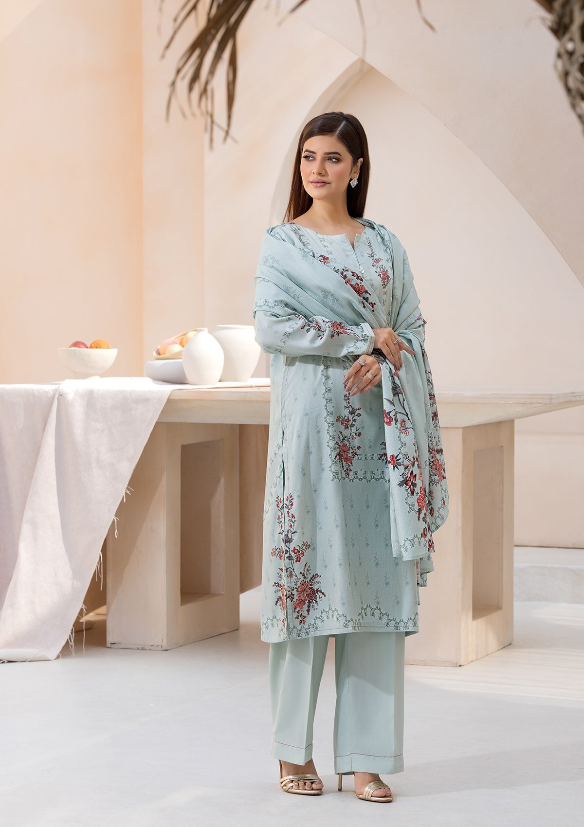 Printed Linen BT6545-SKY