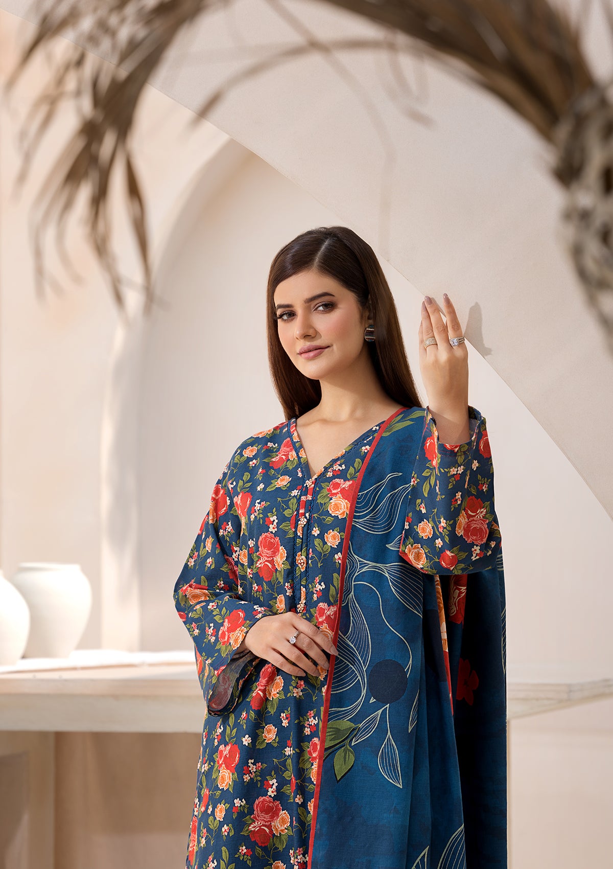 PRINTED KHADDAR BT6547-REBL