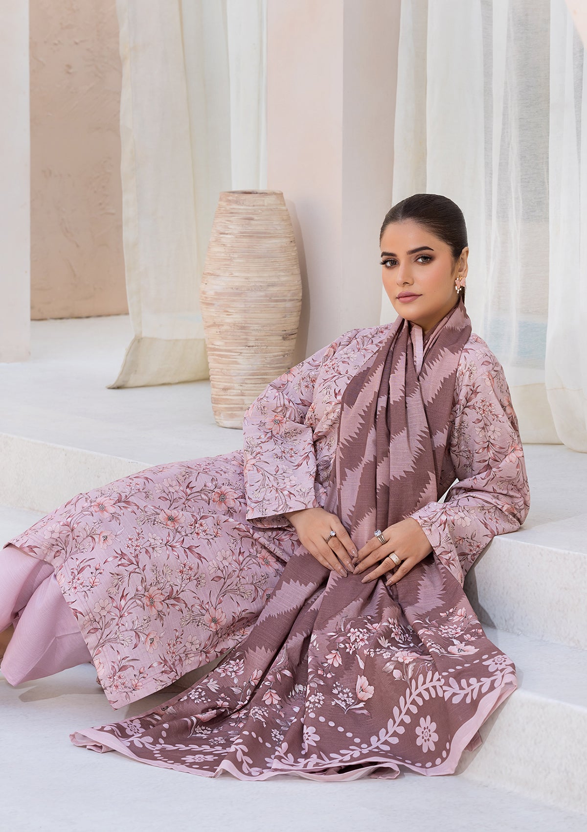 PRINTED KHADDAR BT6526-PNK