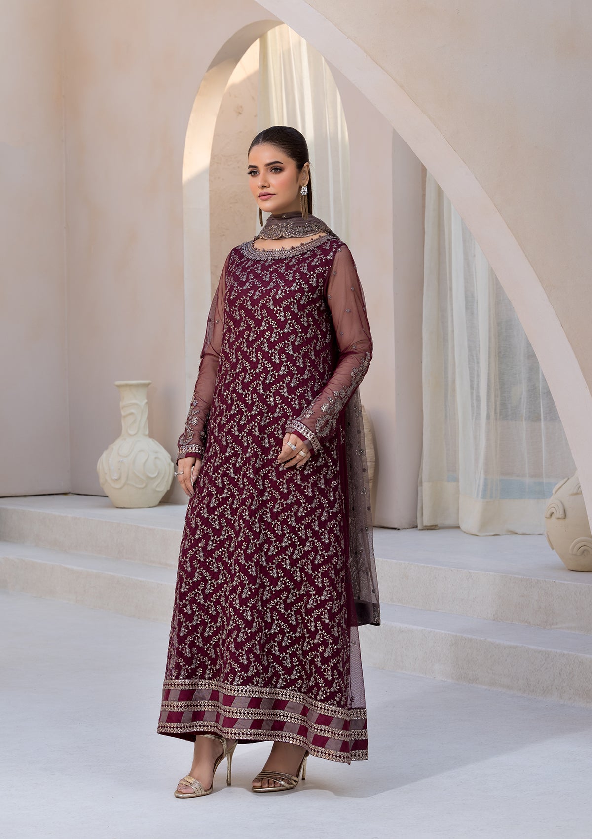 EMBROIDERED NET BT6622