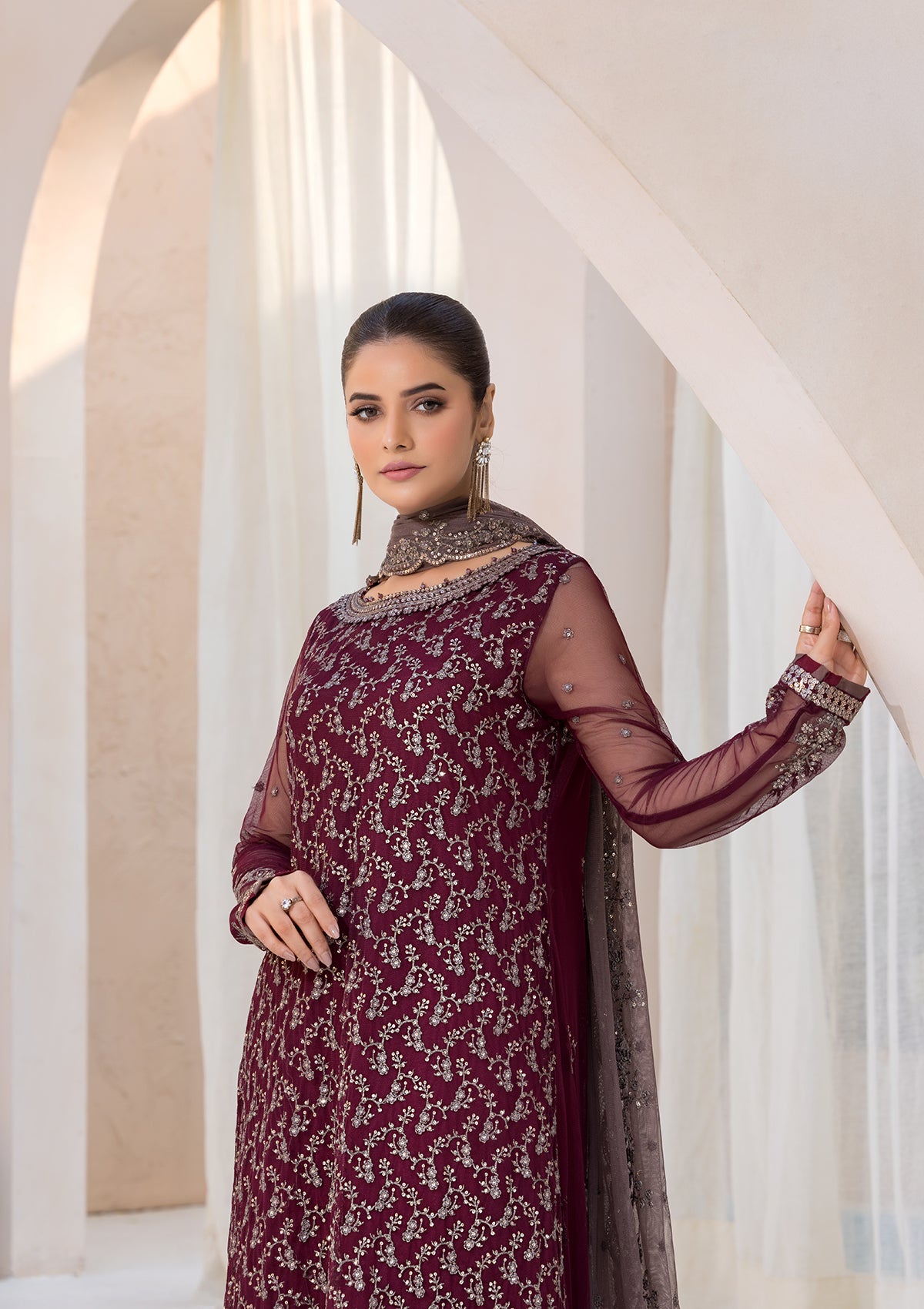 EMBROIDERED NET BT6622