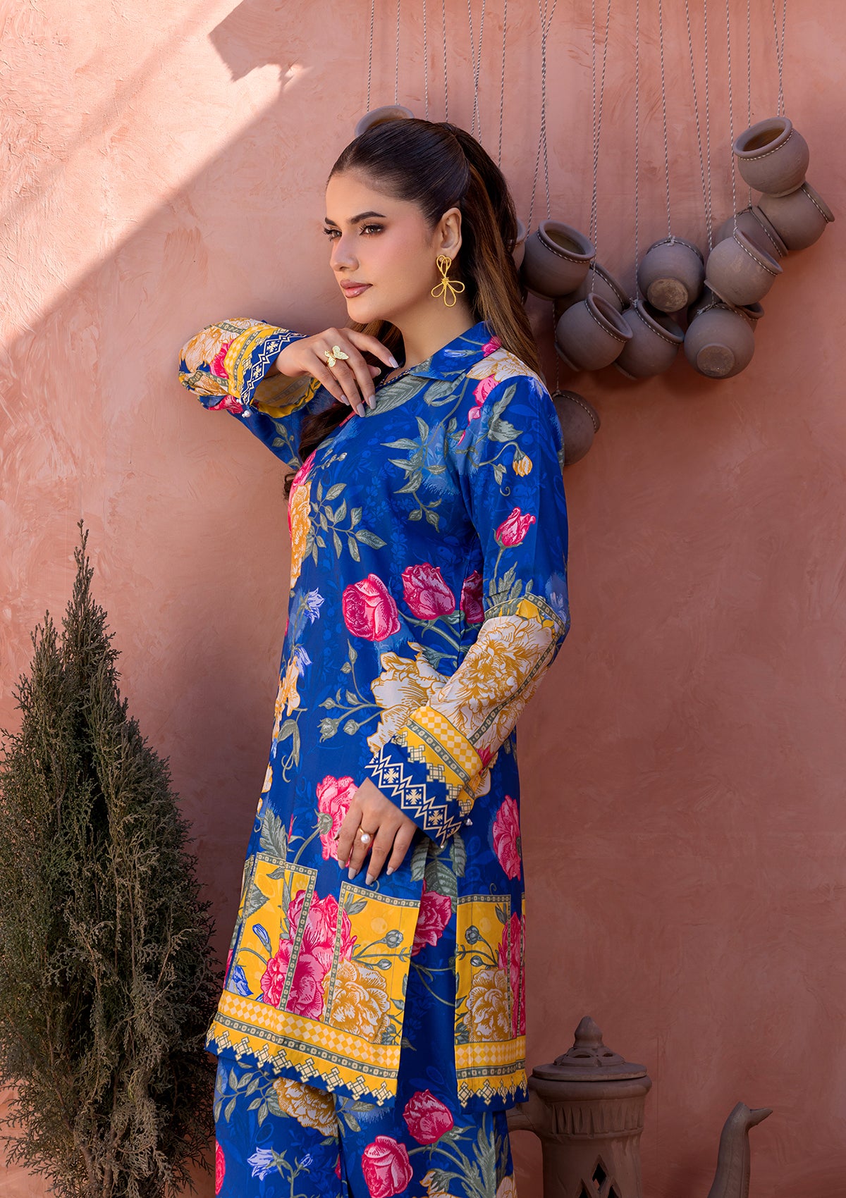 PRINTED LAWN BT006685-DBL