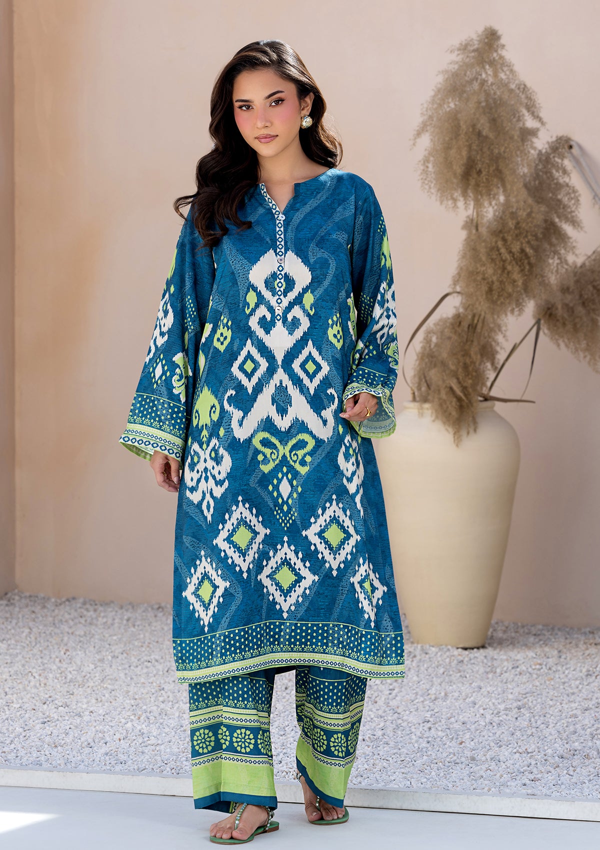 PRINTED LAWN BT006685-BLU