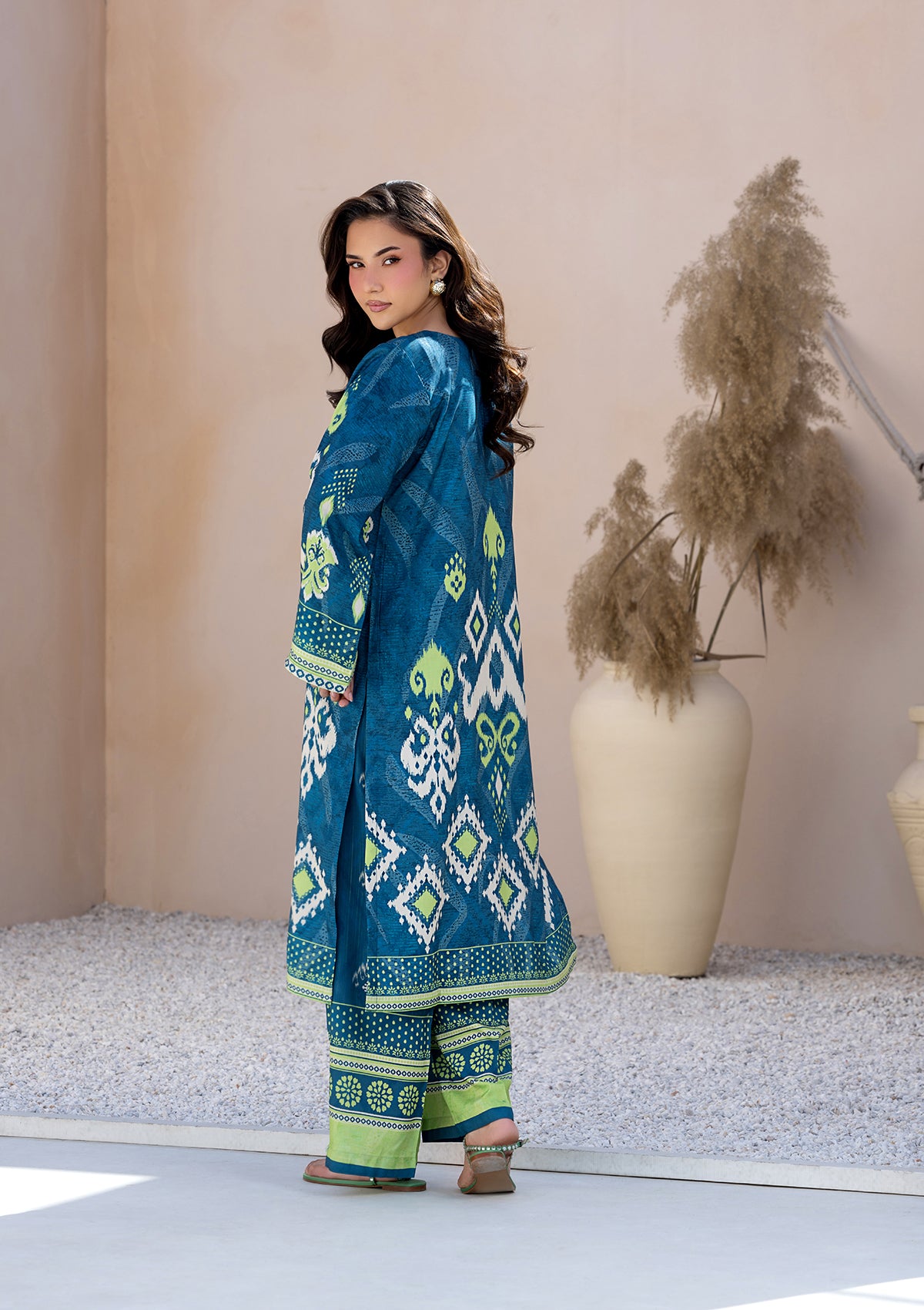 PRINTED LAWN BT006685-BLU