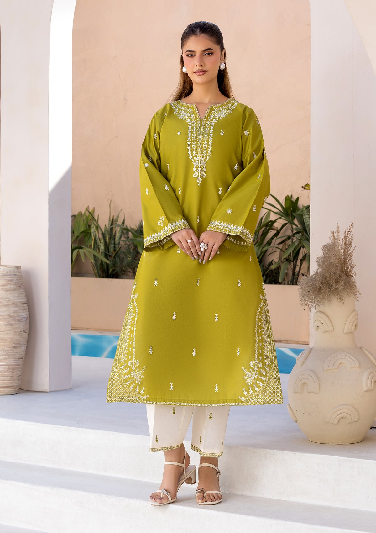 EMBROIDERED COTTON BT006686-LGR