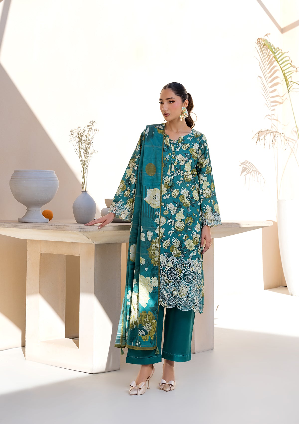 PRINTED CHICKENKARI LAWN BT006697-CGR