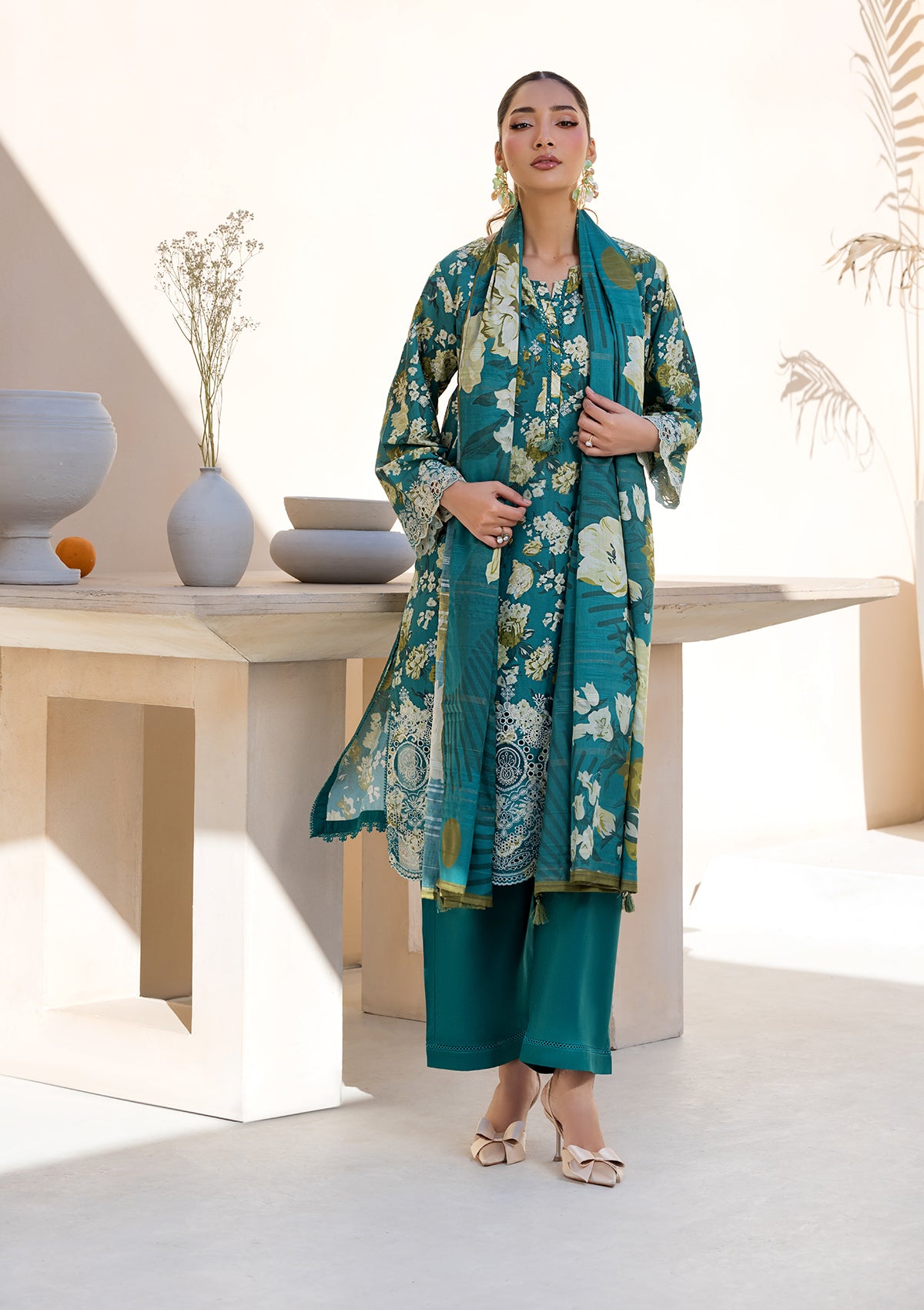 PRINTED CHICKENKARI LAWN BT006697-CGR