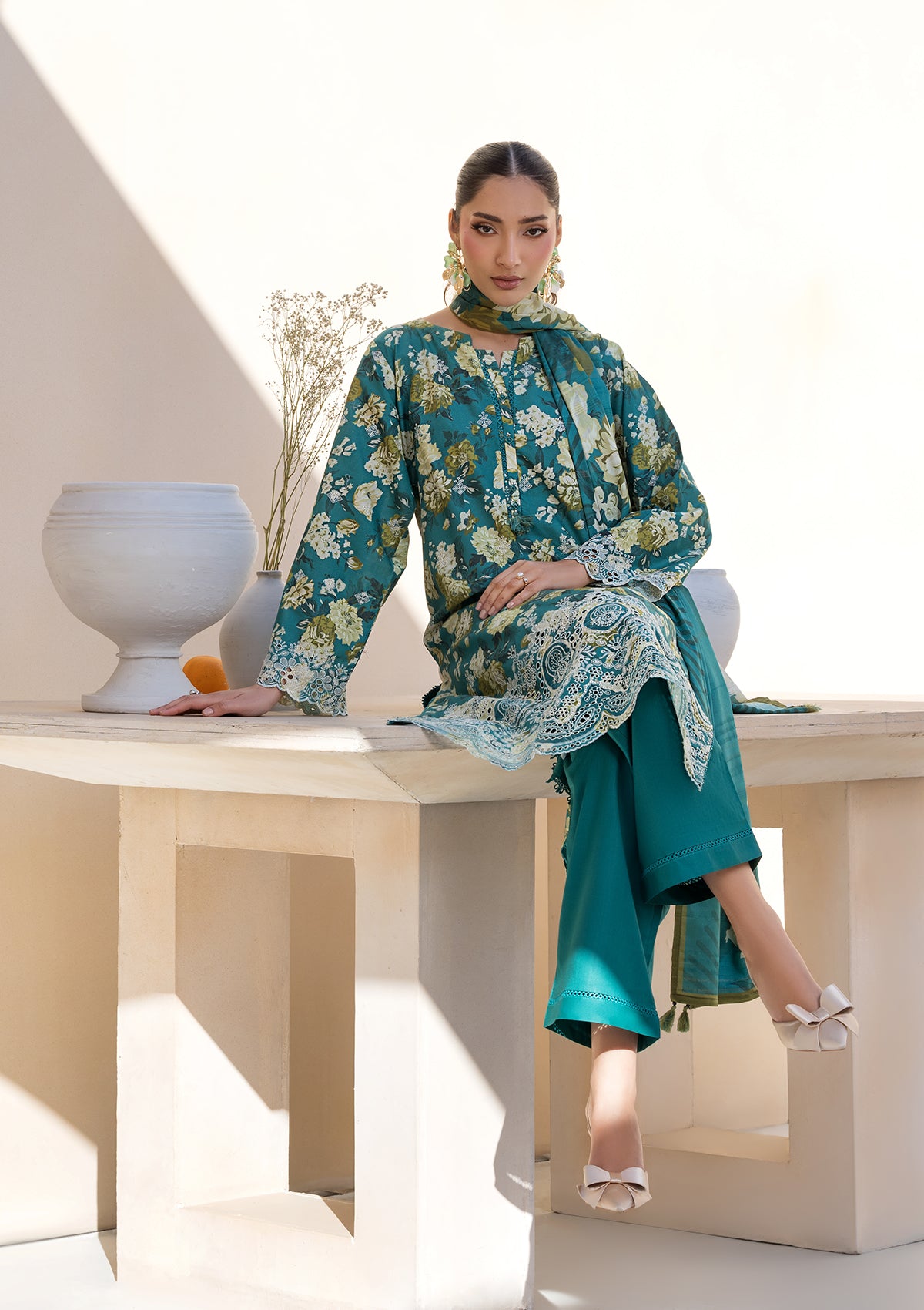 PRINTED CHICKENKARI LAWN BT006697-CGR