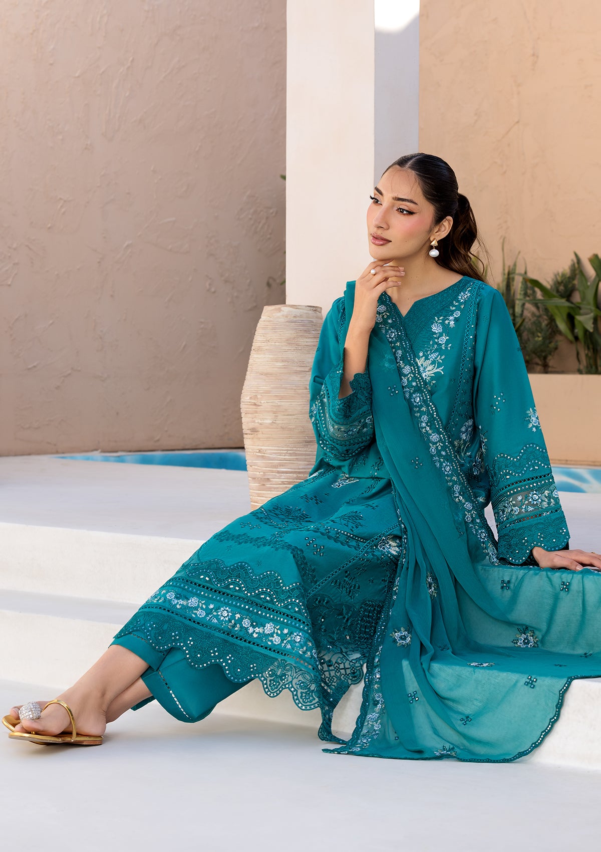 LUXURY Embroidered LAWN BT006719-SGN