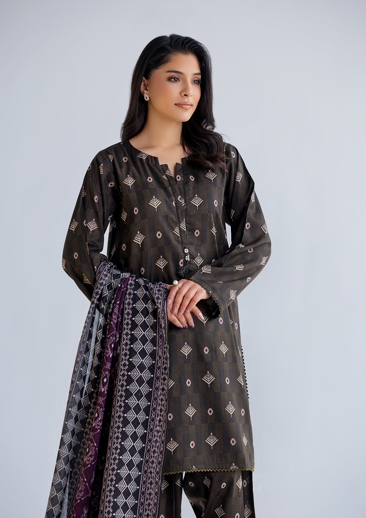 PRINTED LAWN BT006760-DBR