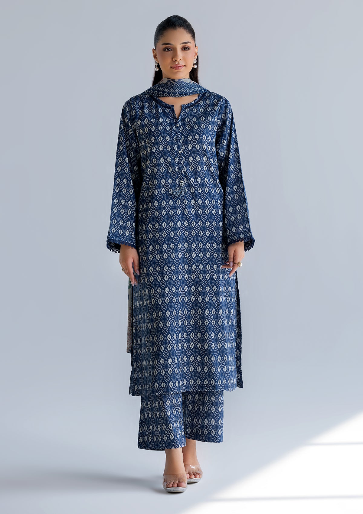 PRINTED LAWN BT006760-BLU