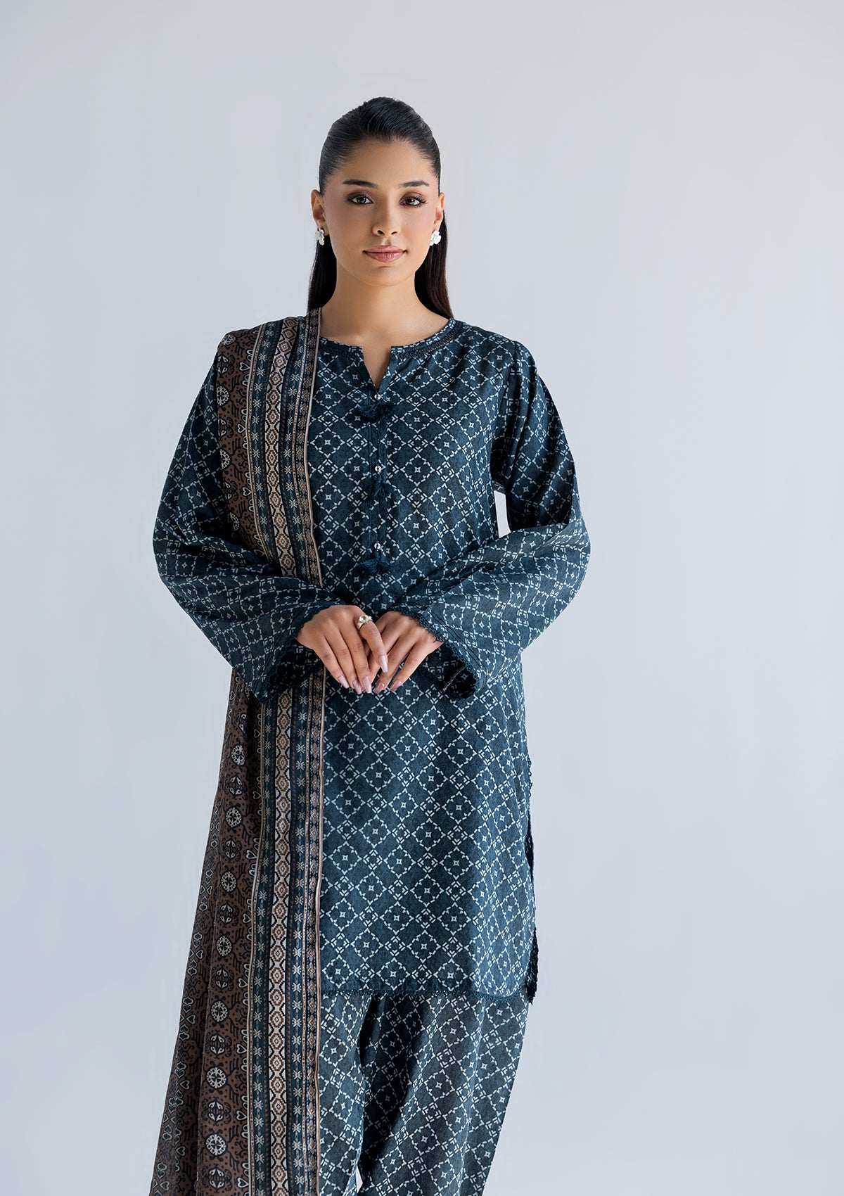 PRINTED LAWN BT006760-GRN