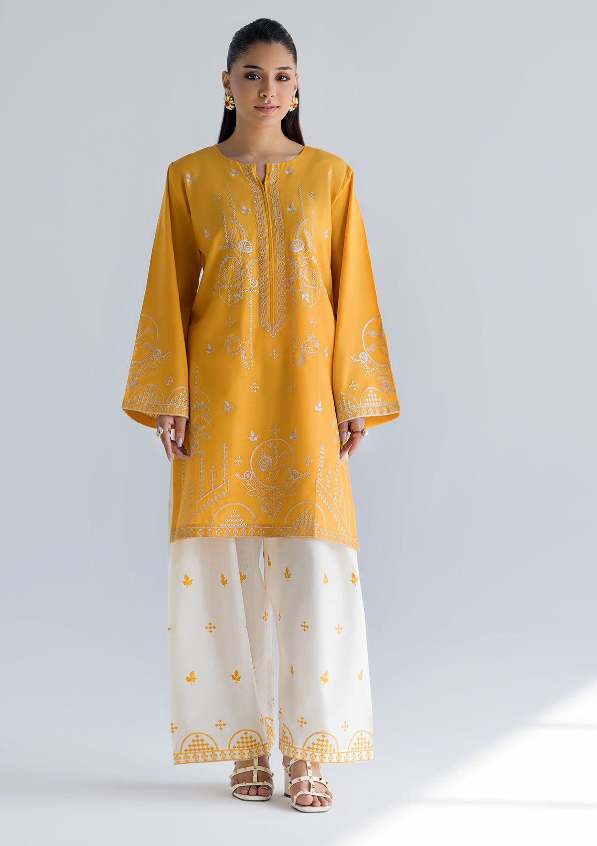 EMBROIDERED COTTON BT006686-YLW