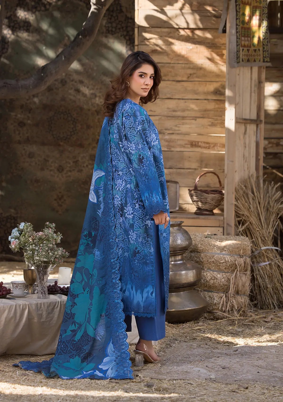Khaddar (BT125) 3-Piece Stitch Suit Light Blue Bin Tayyab