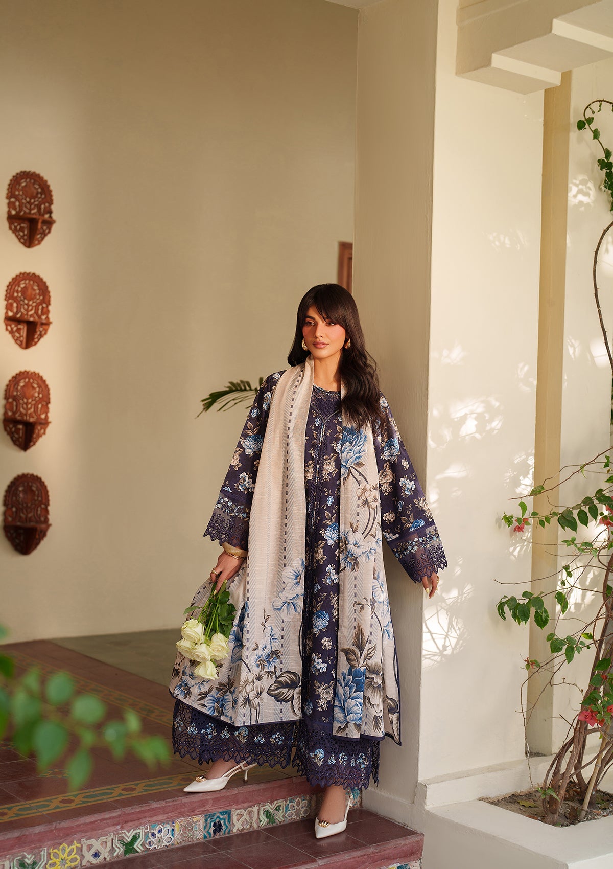 Embroidered Khaddar BT6565-NBL Bin Tayyab