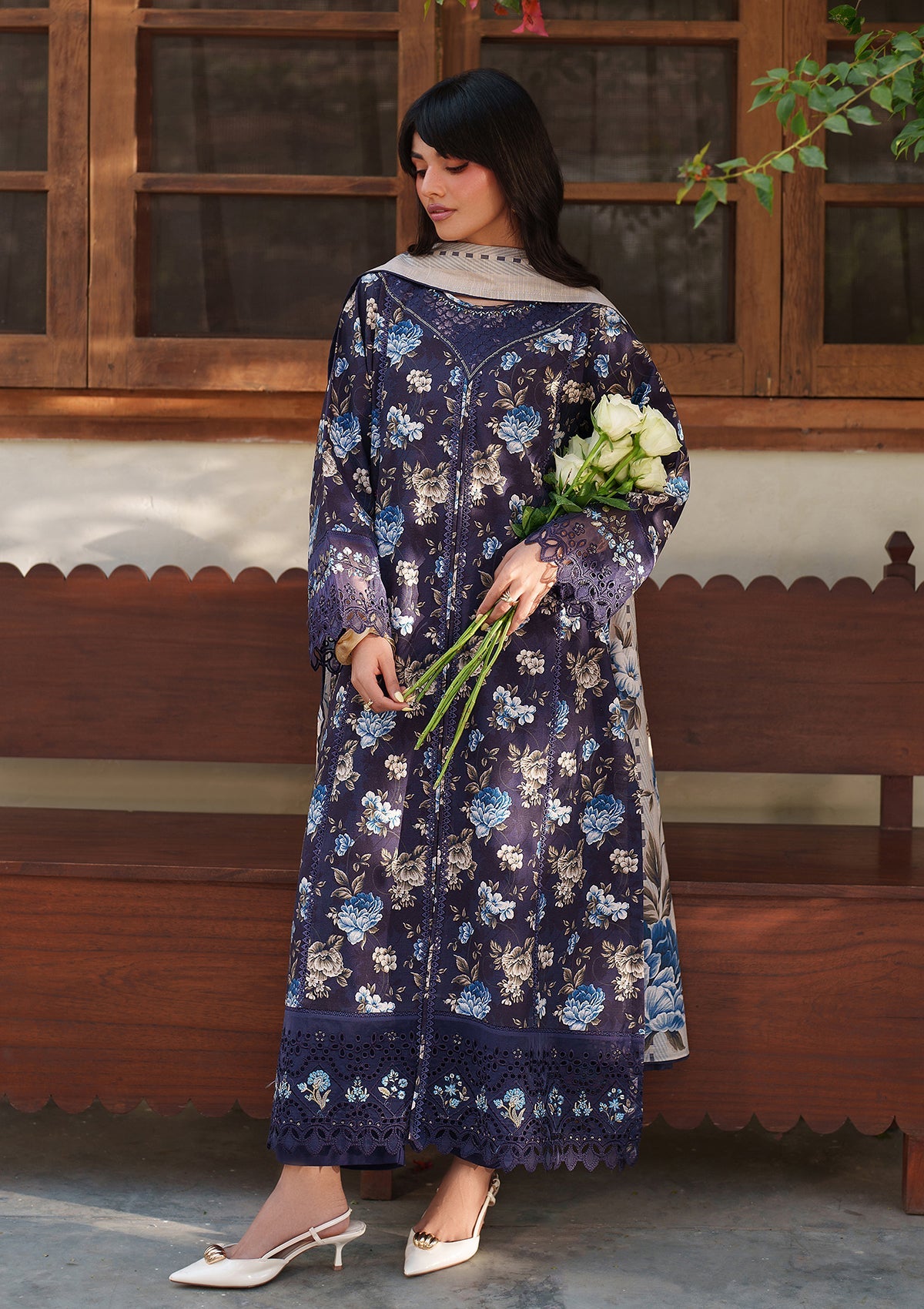 Embroidered Khaddar BT6565-NBL Bin Tayyab