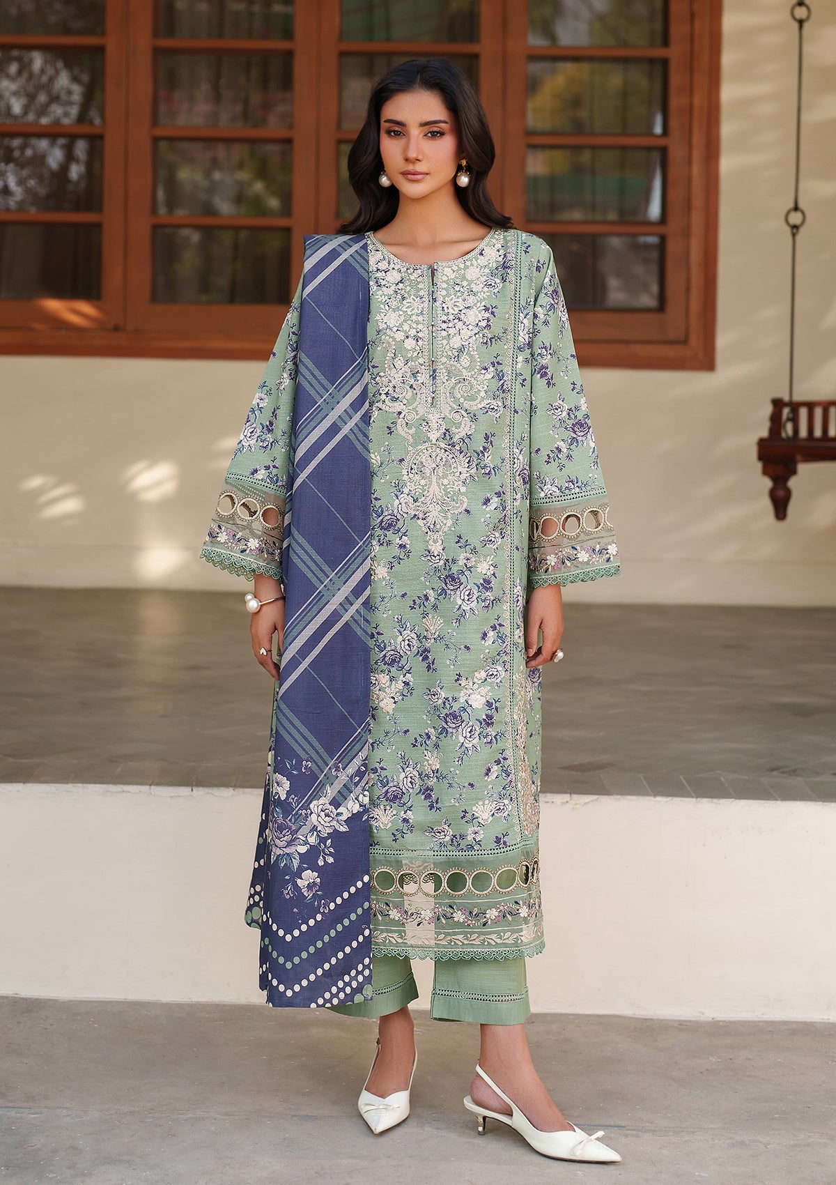 Embroidered Khaddar BT6552-GRN Bin Tayyab
