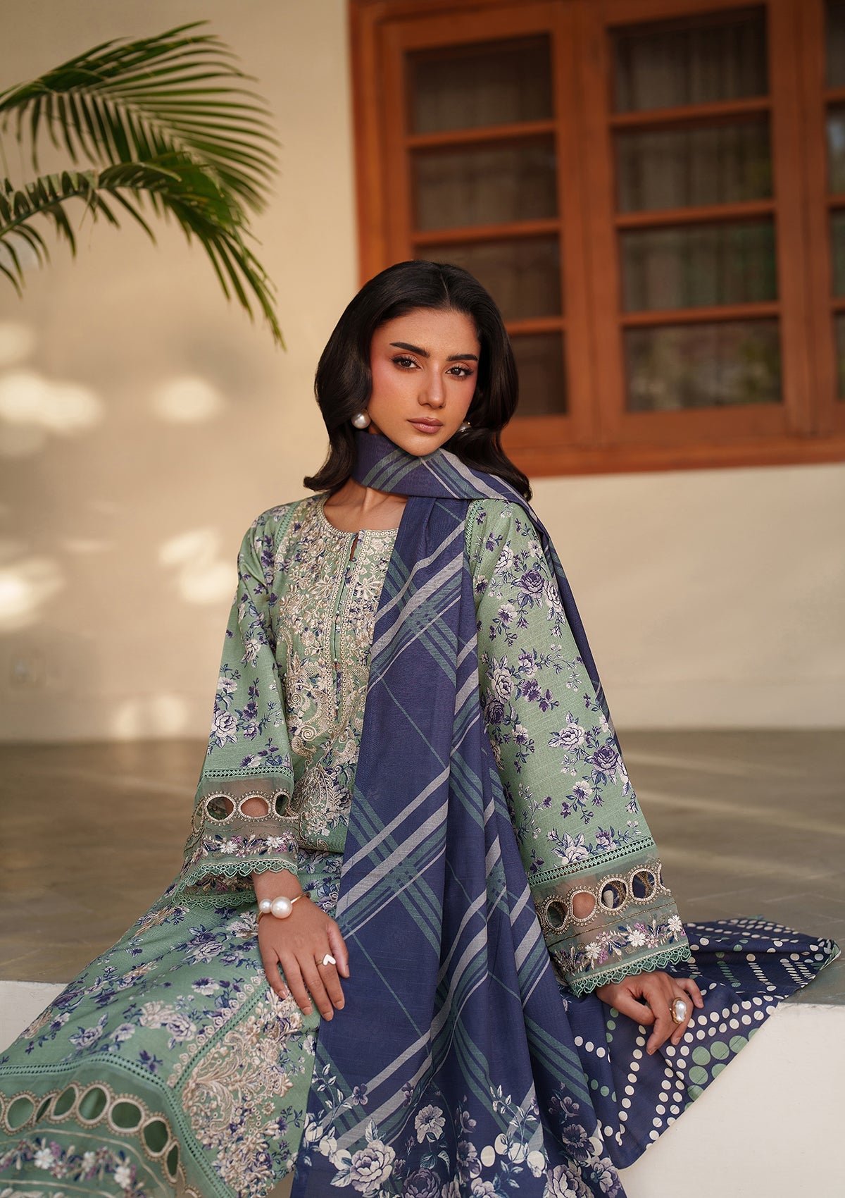 Embroidered Khaddar BT6552-GRN Bin Tayyab