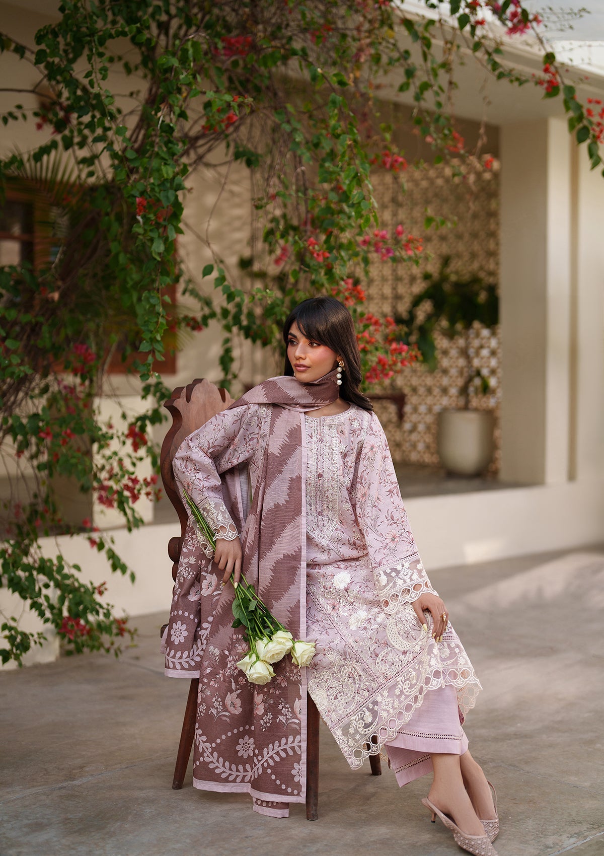 Embroidered Khaddar BT6552-PCH Bin Tayyab