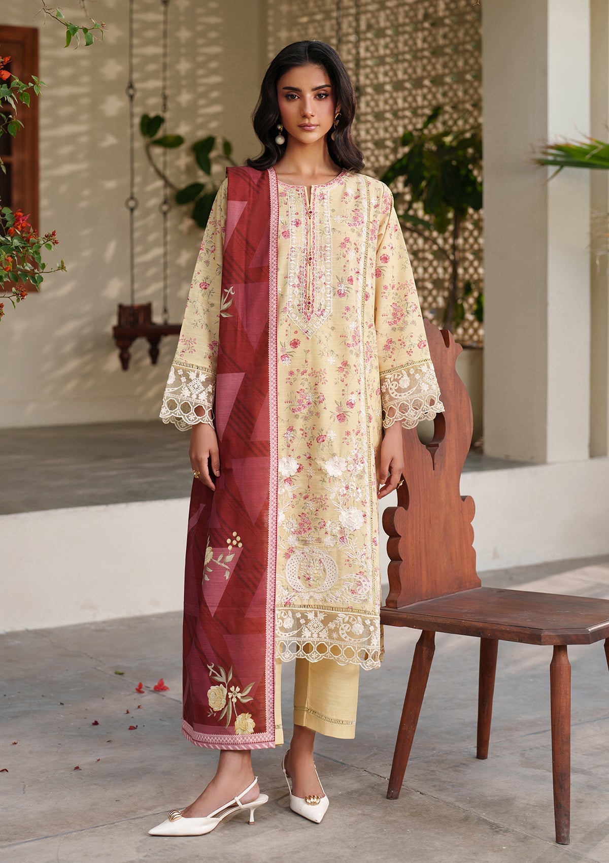 Embroidered Khaddar BT6552-YLO Bin Tayyab