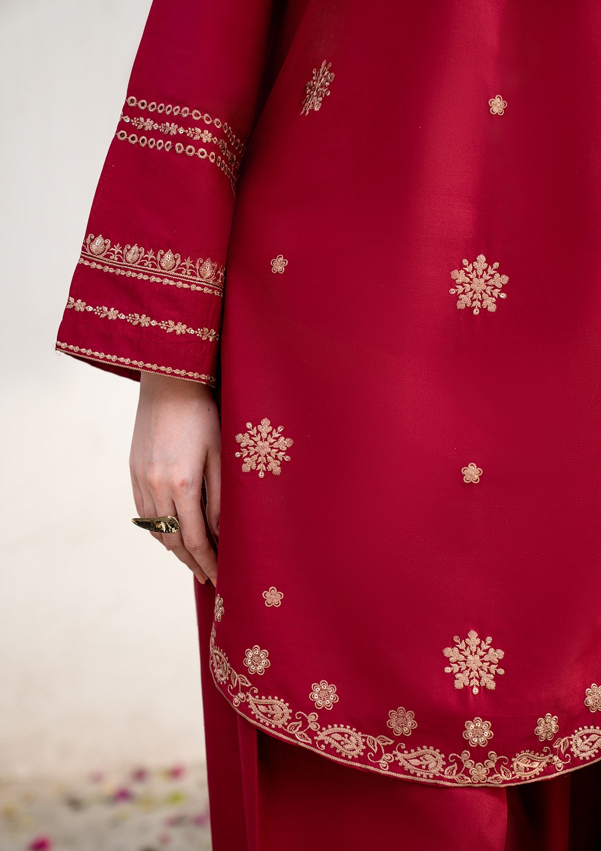 EMBROIDERED COTTON BT006831-MRN