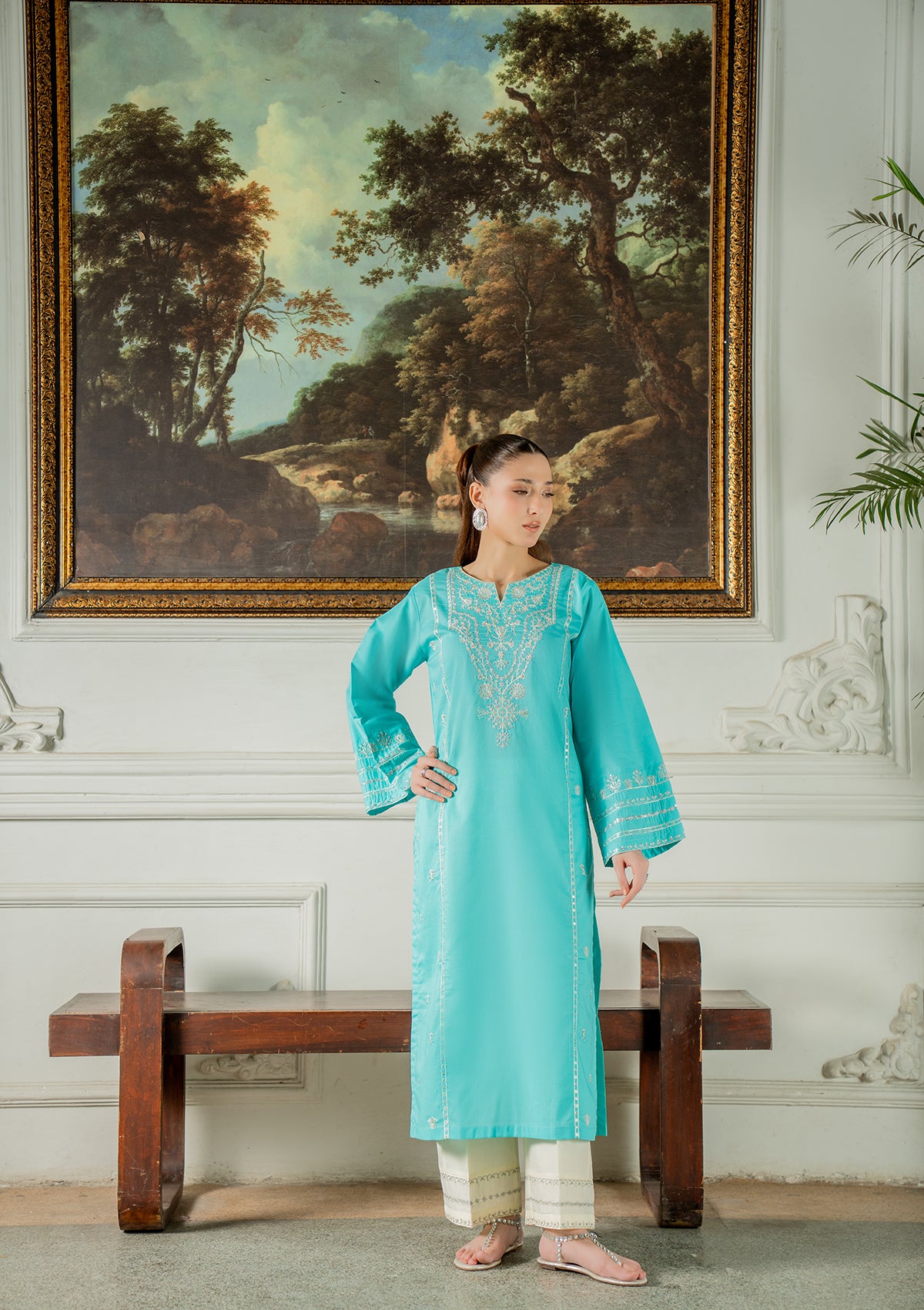 EMBROIDERED COTTON BT006749-FRO