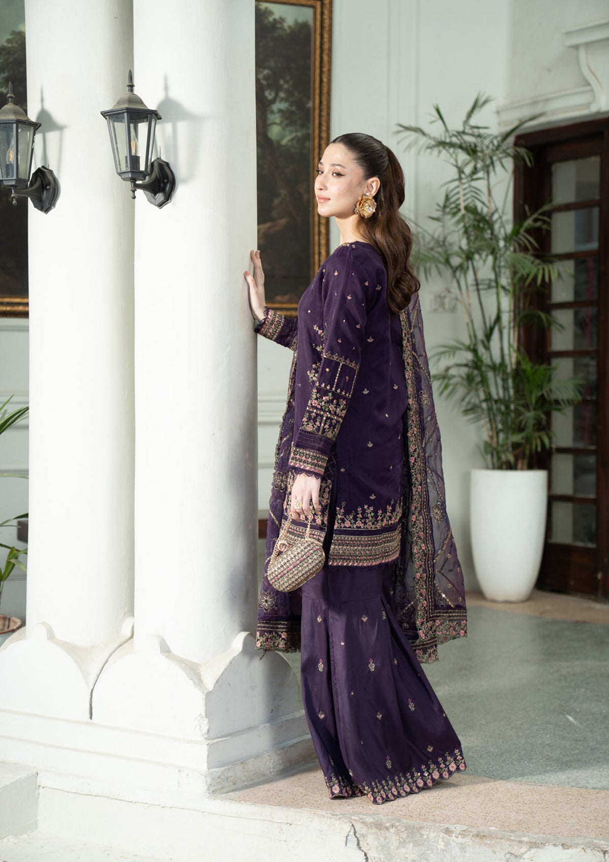 LUXURY Embroidered ORGANZA BT006829-PRP