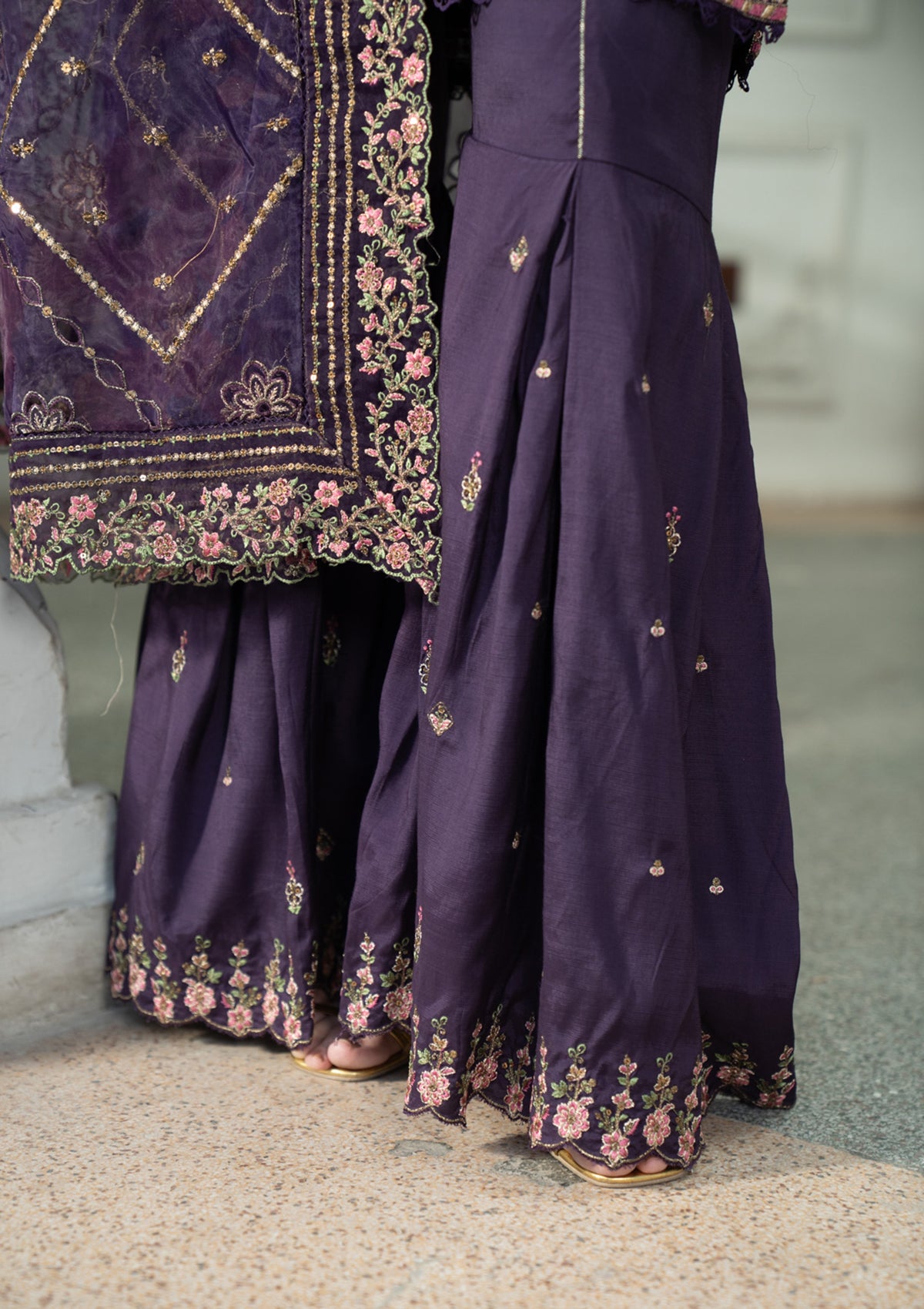 LUXURY Embroidered ORGANZA BT006829-PRP