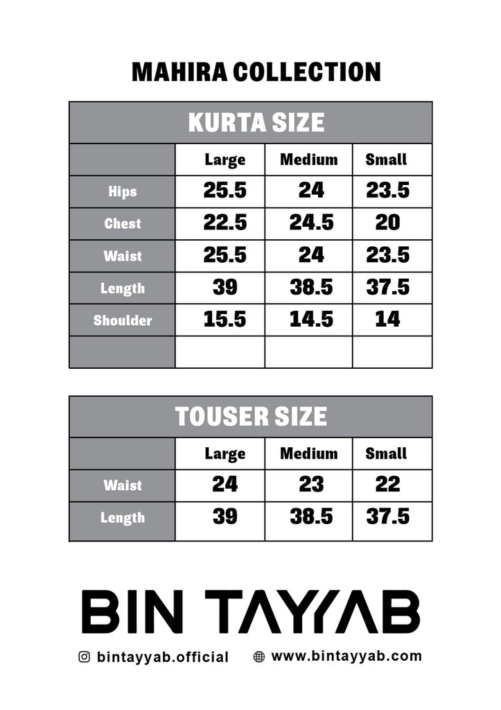 (BT006403-RED) Size Chart