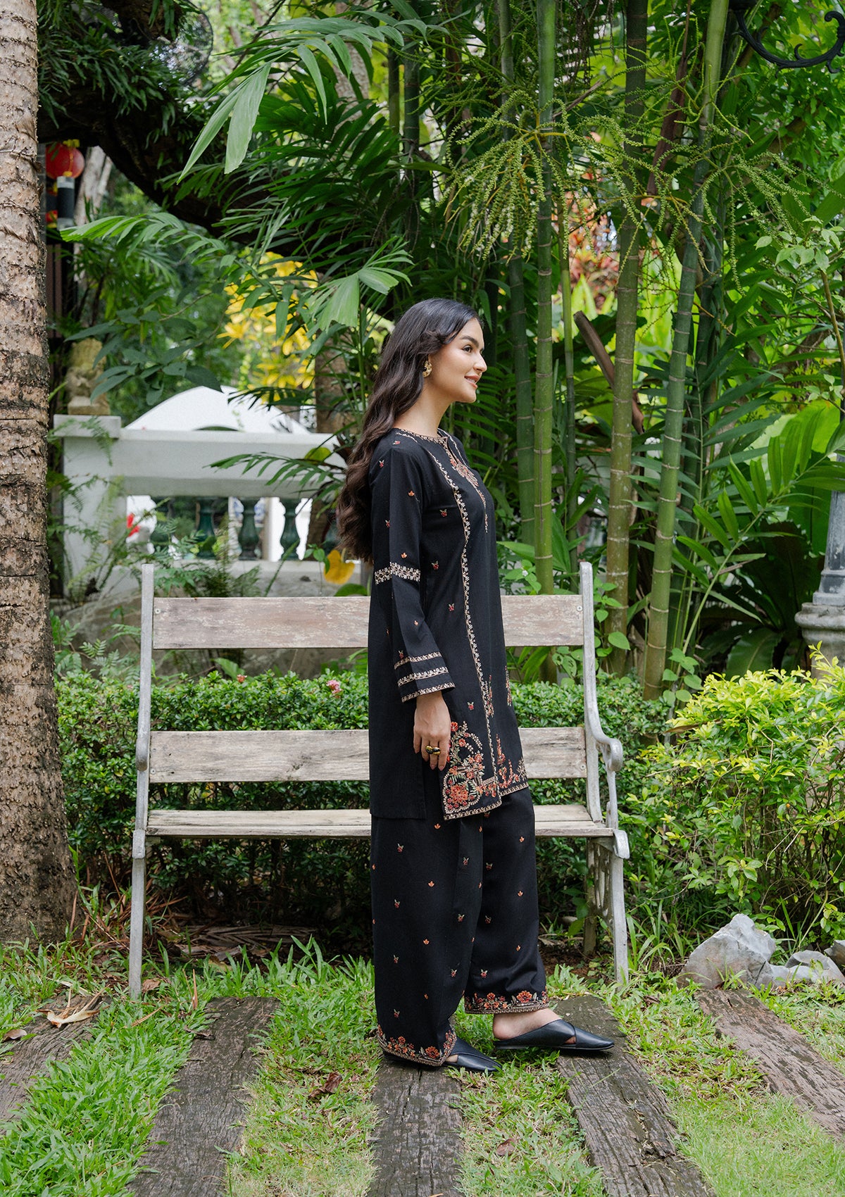 Embroidered Khaddar BT006982-BLK