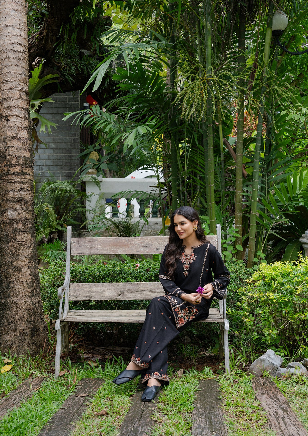 Embroidered Khaddar BT006982-BLK