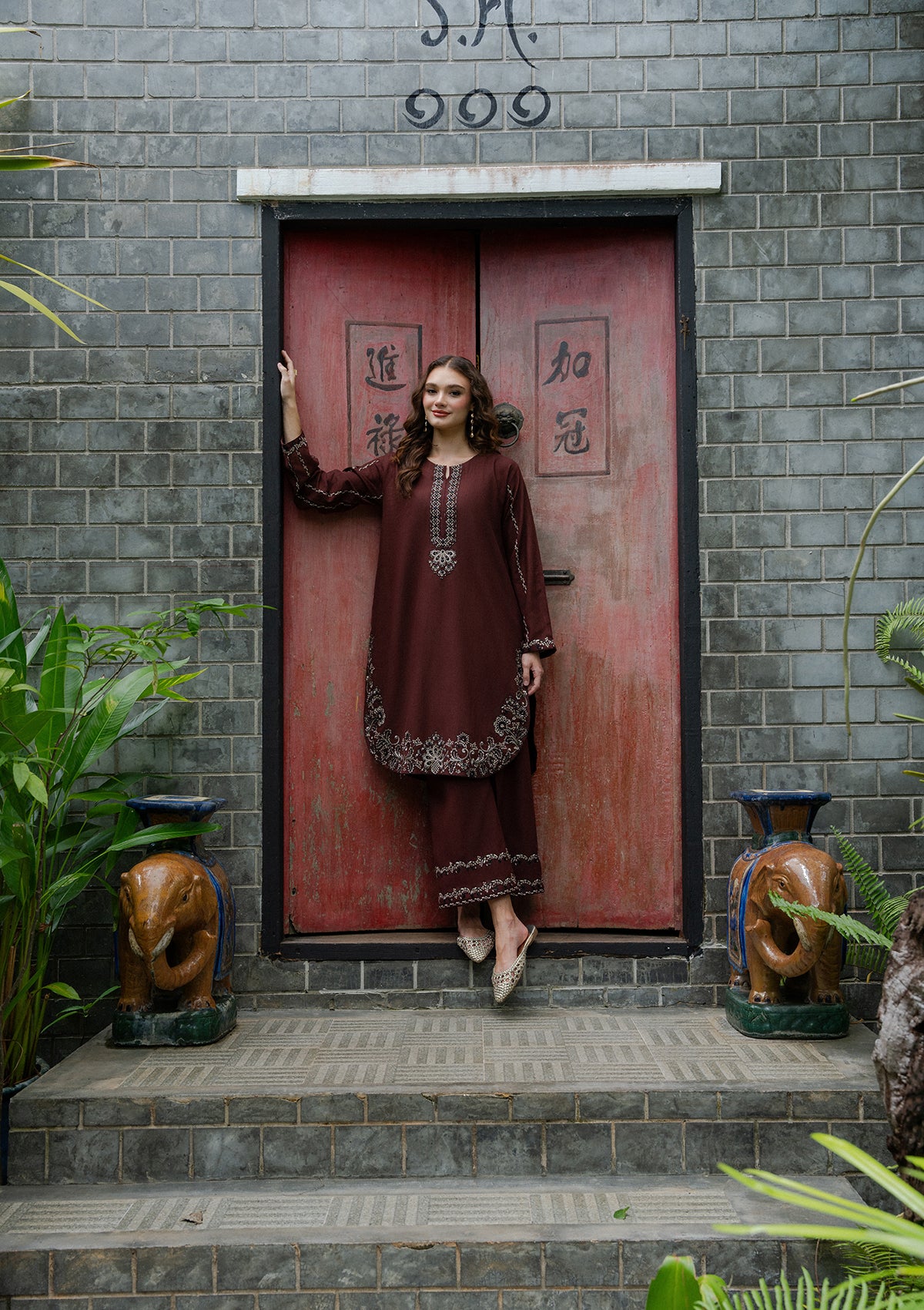 Embroidered Khaddar BT006929-CHY