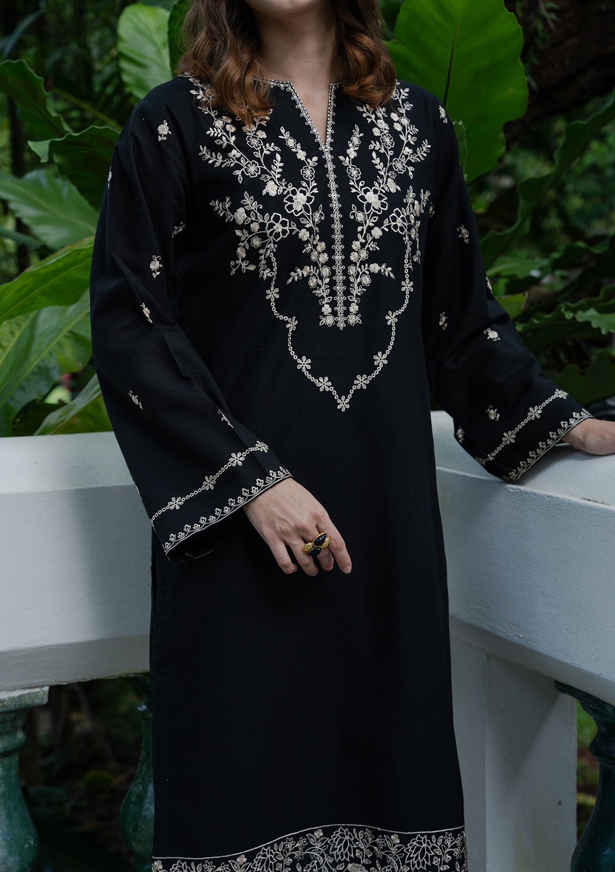 Embroidered Khaddar BT006930-BLK